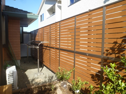 静岡市葵区上足洗　エクステリア　フェンスのリフォーム